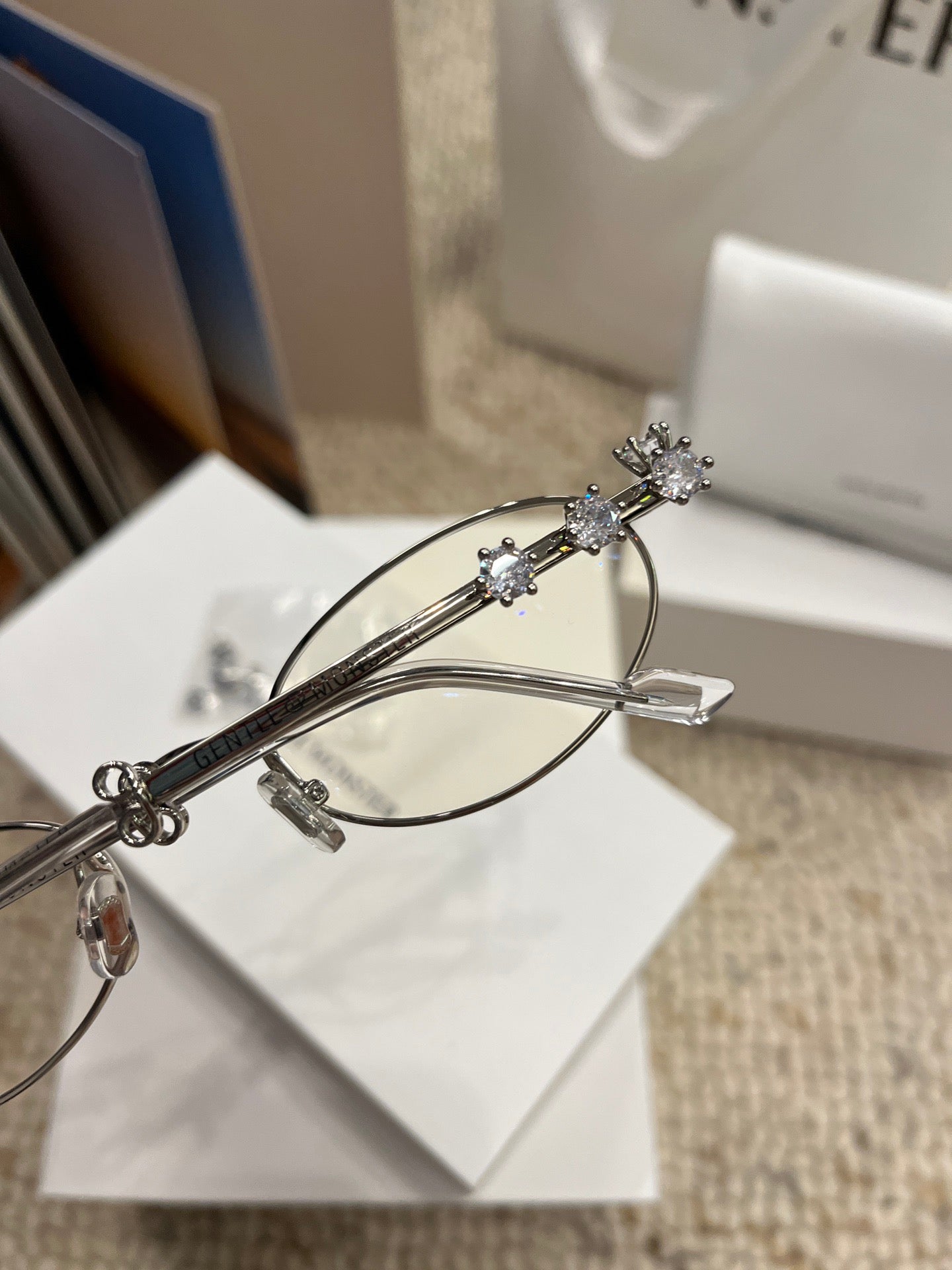 Inspired Gentle Monster × D’heygere Pierced 02 – Oval Metal Sunglasses (1:1 Mirror Quality)