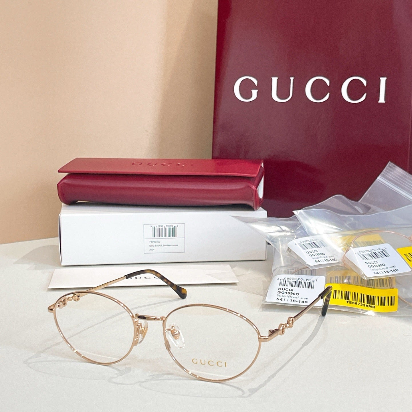 GG1699O Gucci Inspired Optical Glasses – Round Metal Frame