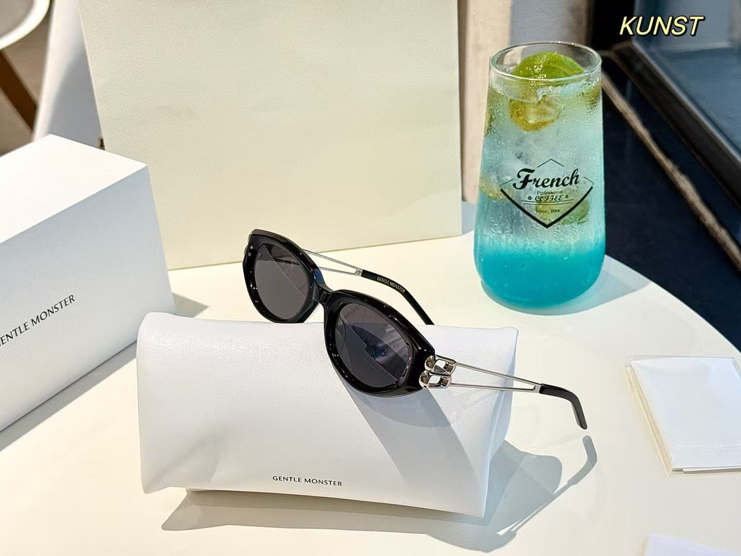 Inspired Gentle Monster Kunst 01 – Sophisticated Cat-Eye Sunglasses (1:1 Mirror Quality)