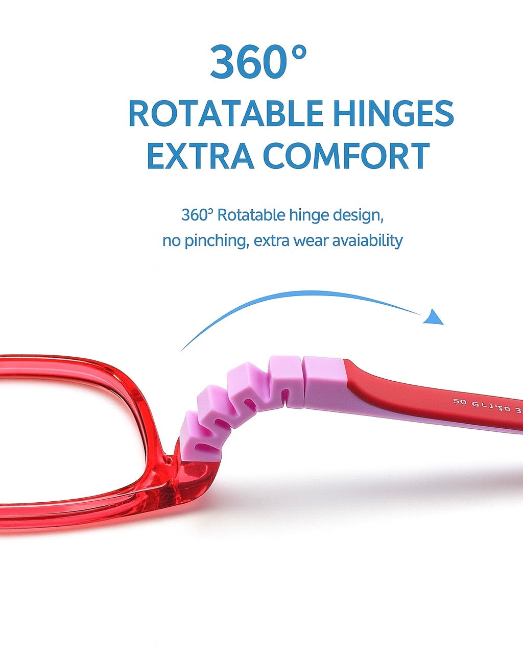 Children’s Flexible Myopia Control Glasses – Model T111
(Ages 7–12)