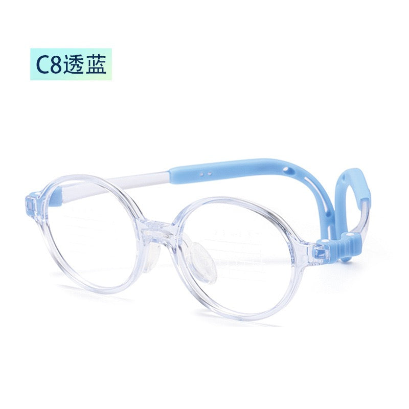 Children’s Flexible Silicone Kids Myopia Control Glasses Frame – Model T101 (Ages 4–6)