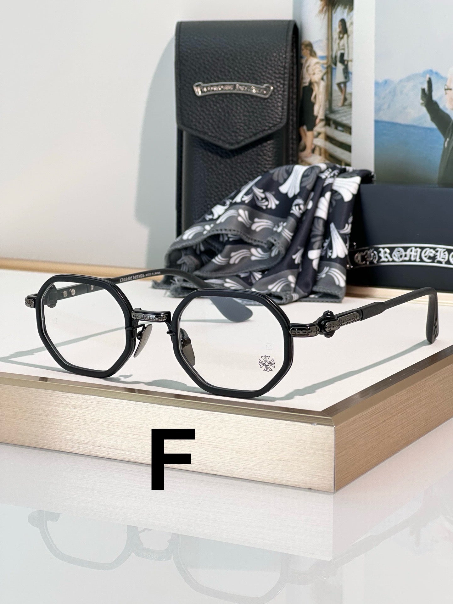 Inspired Chrome Hearts TATTERS Optical Glasses – Geometric Frame (1:1 Mirror Quality)
