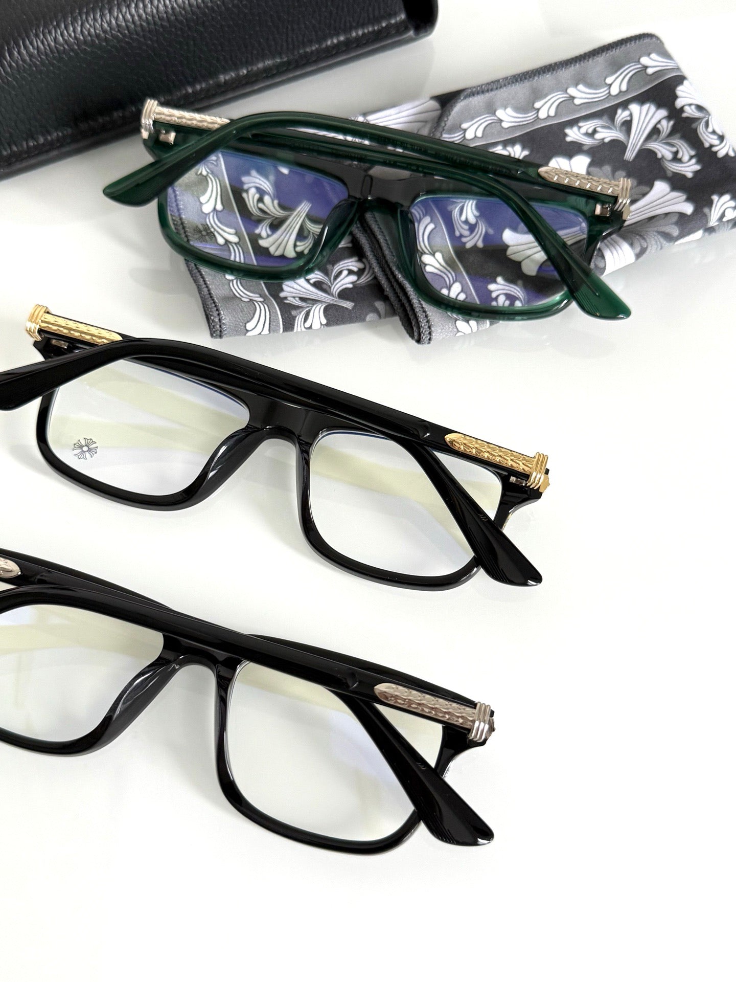 Inspired Chrome Hearts LITTLE DINGER – Square Acetate Eyeglasses (1:1 Mirror Quality)