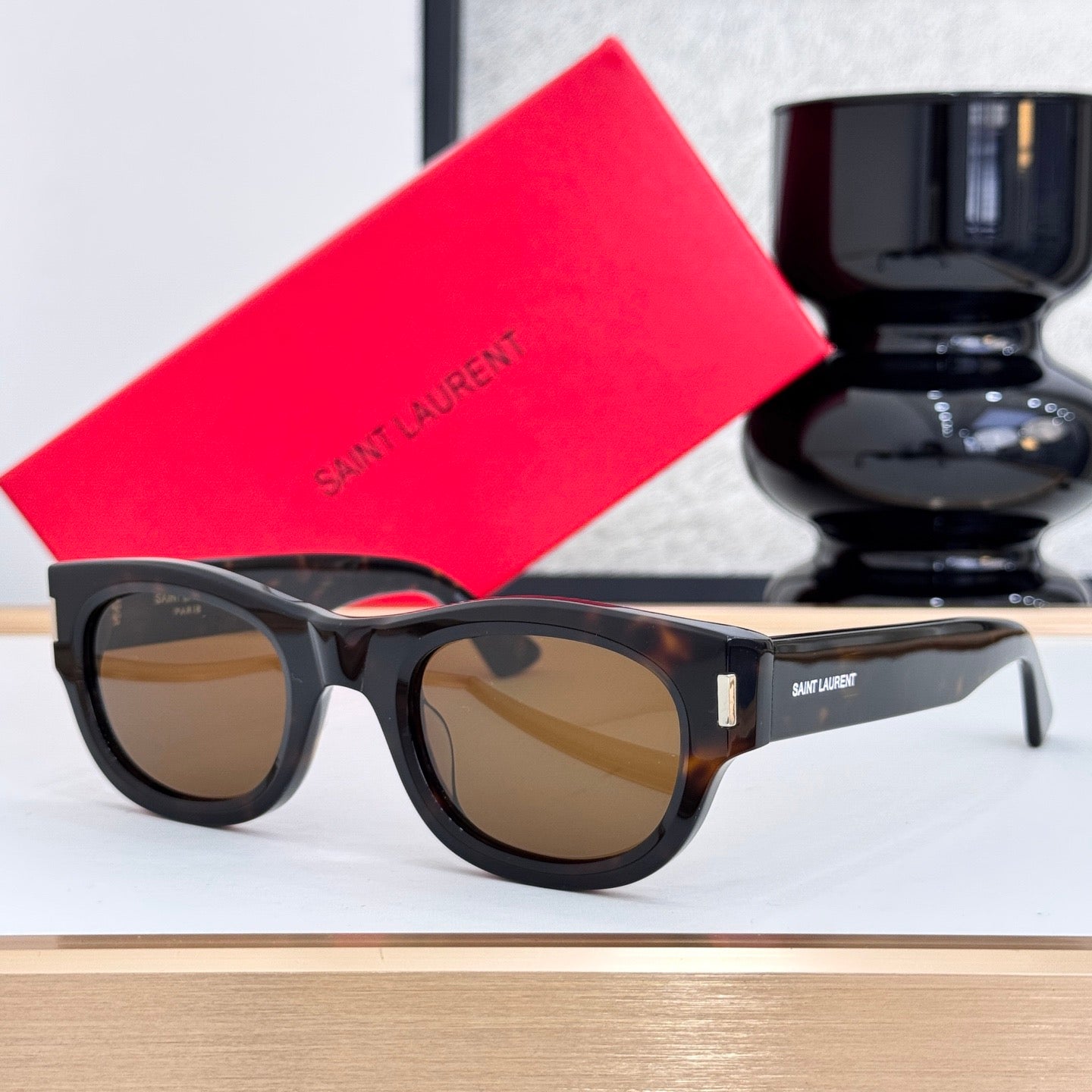 Inspired Saint Laurent SL 805F – Retro Oval Sunglasses (1:1 Mirror Quality)