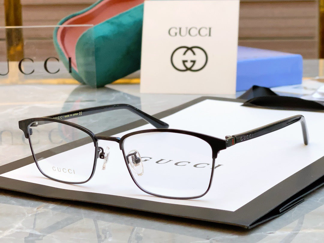 Gucci Inspired GG1475OJ Optical Glasses – Rectangular Metal Frame