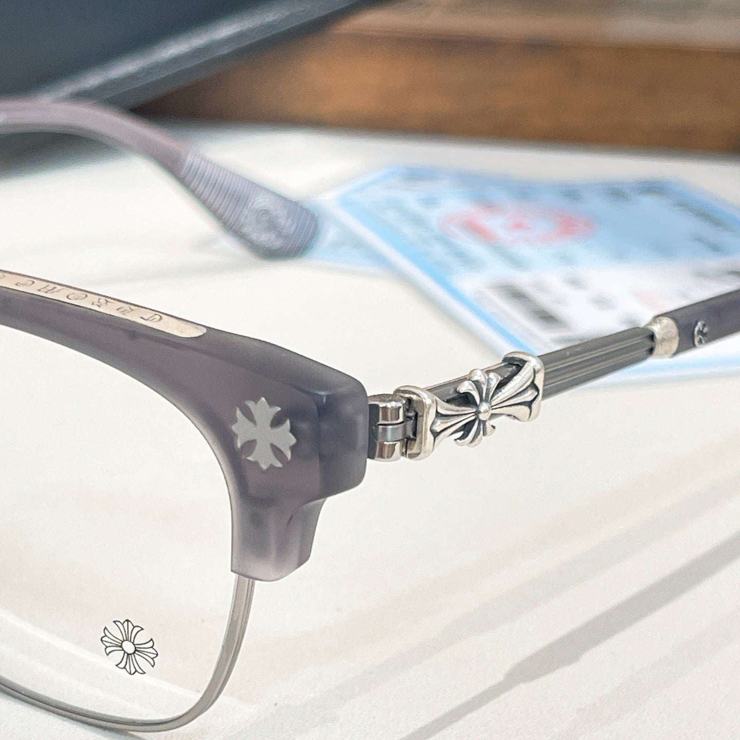 Inspired Chrome Hearts BONENNOISSEUR – 925 Silver Detail Eyeglasses (1:1 Mirror Quality)