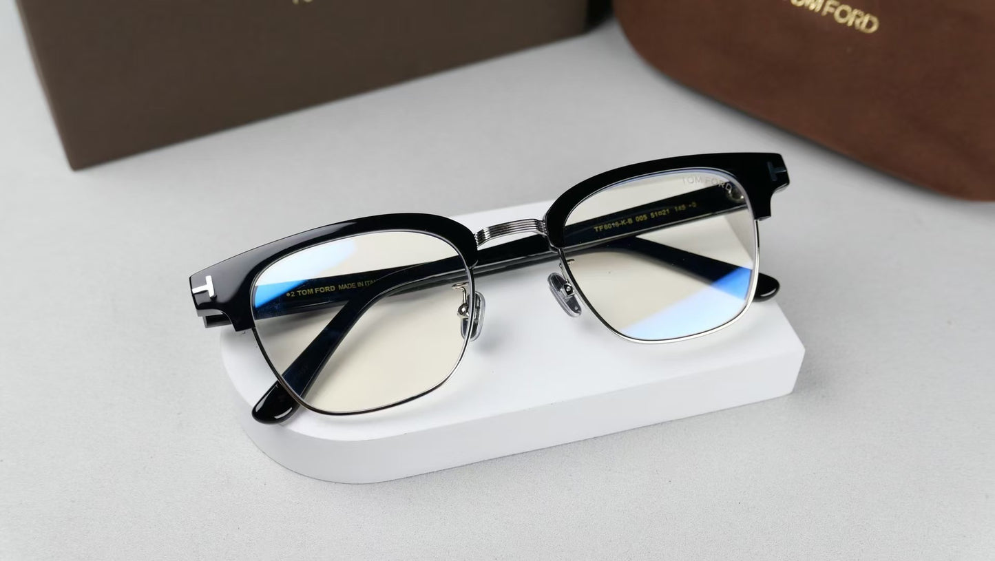 Tom Ford Inspired TF6016-K-B Eyeglasses | Designer Style Optical Frames