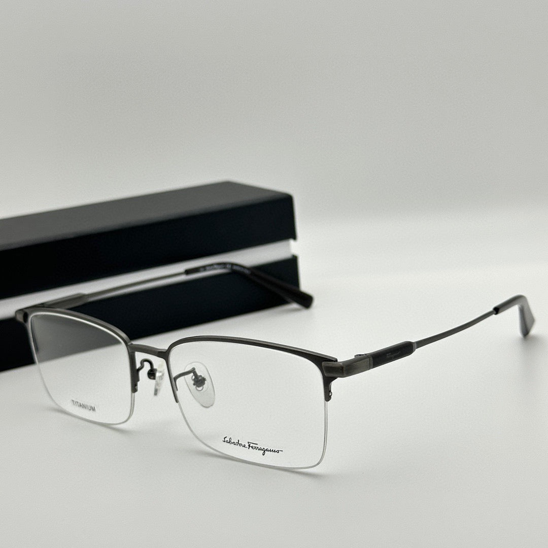 Salvatore Ferragamo SF2564A Titanium Semi-Rim Optical Eyeglasses (Inspired, 1:1 Mirror Quality)