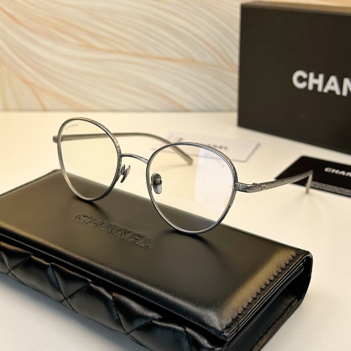 Inspired Chanel CH2197 – Titanium Round Eyeglasses (1:1 Mirror Quality)