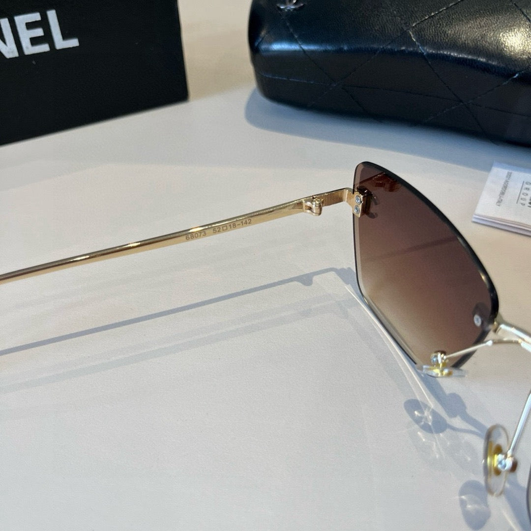 Inspired Chanel 6B073 – Rimless Gradient Square Sunglasses (1:1 Mirror Quality)