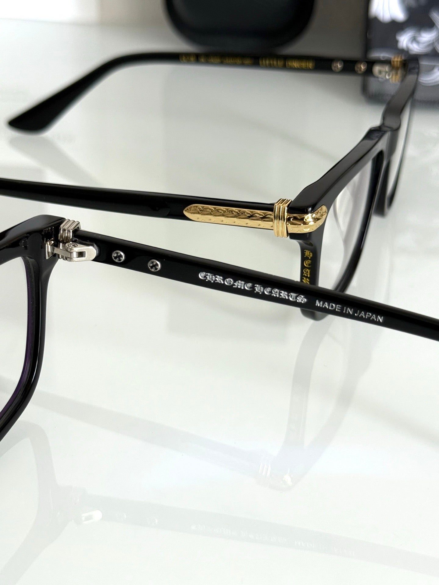 Inspired Chrome Hearts LITTLE DINGER – Square Acetate Eyeglasses (1:1 Mirror Quality)