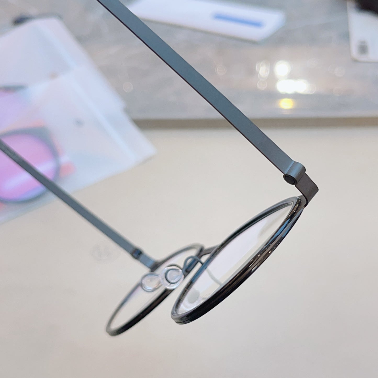 LINDBERG 9704 – Retro Cat-Eye Titanium Eyeglasses (High Edition)