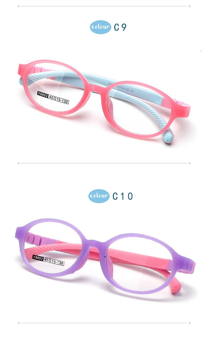 Kids Lightweight Eyeglass Frame – Model T8802 (Ages 6–12)