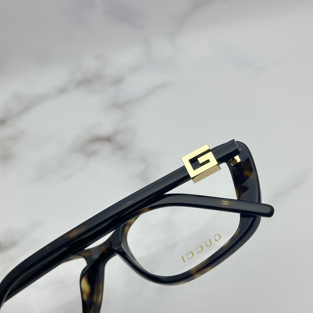nspired Gucci GG1685OK – Rectangular Acetate Eyeglasses with Crystal Logo