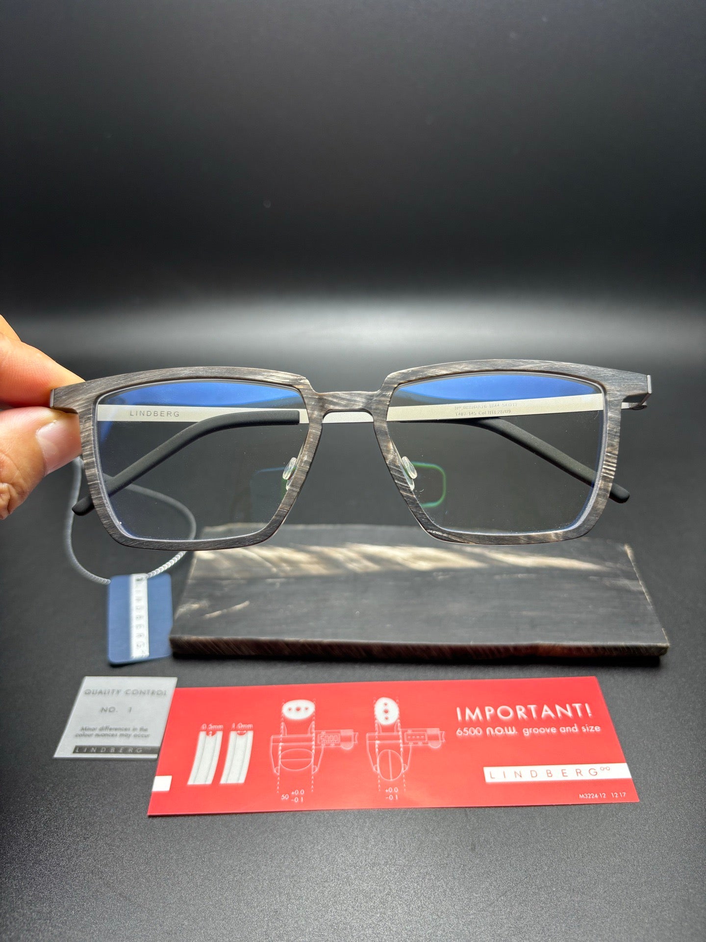 Inspired Lindberg 1844 – Buffalo Horn Rectangle Eyeglasses (1:1 Mirror Quality)