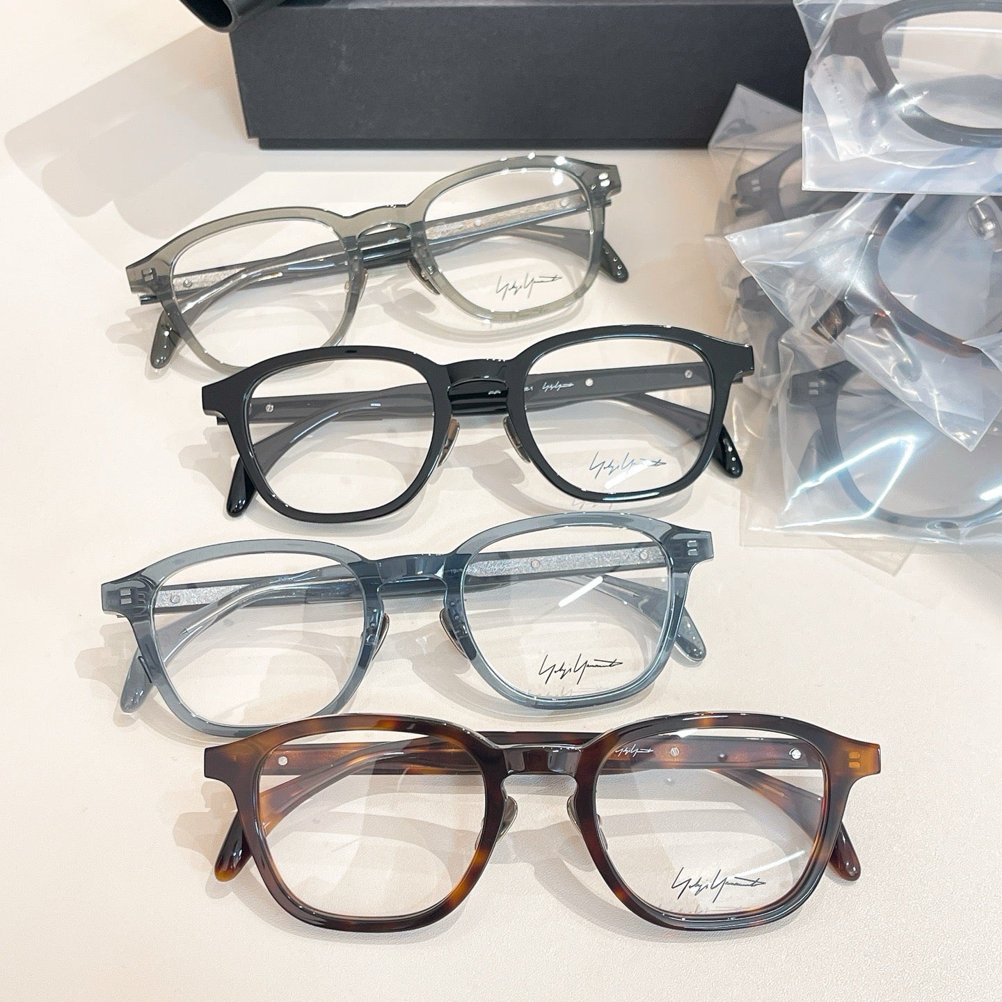 Model: 19-1006 Black Eyeglasses -Inspired Yohji Yamamoto