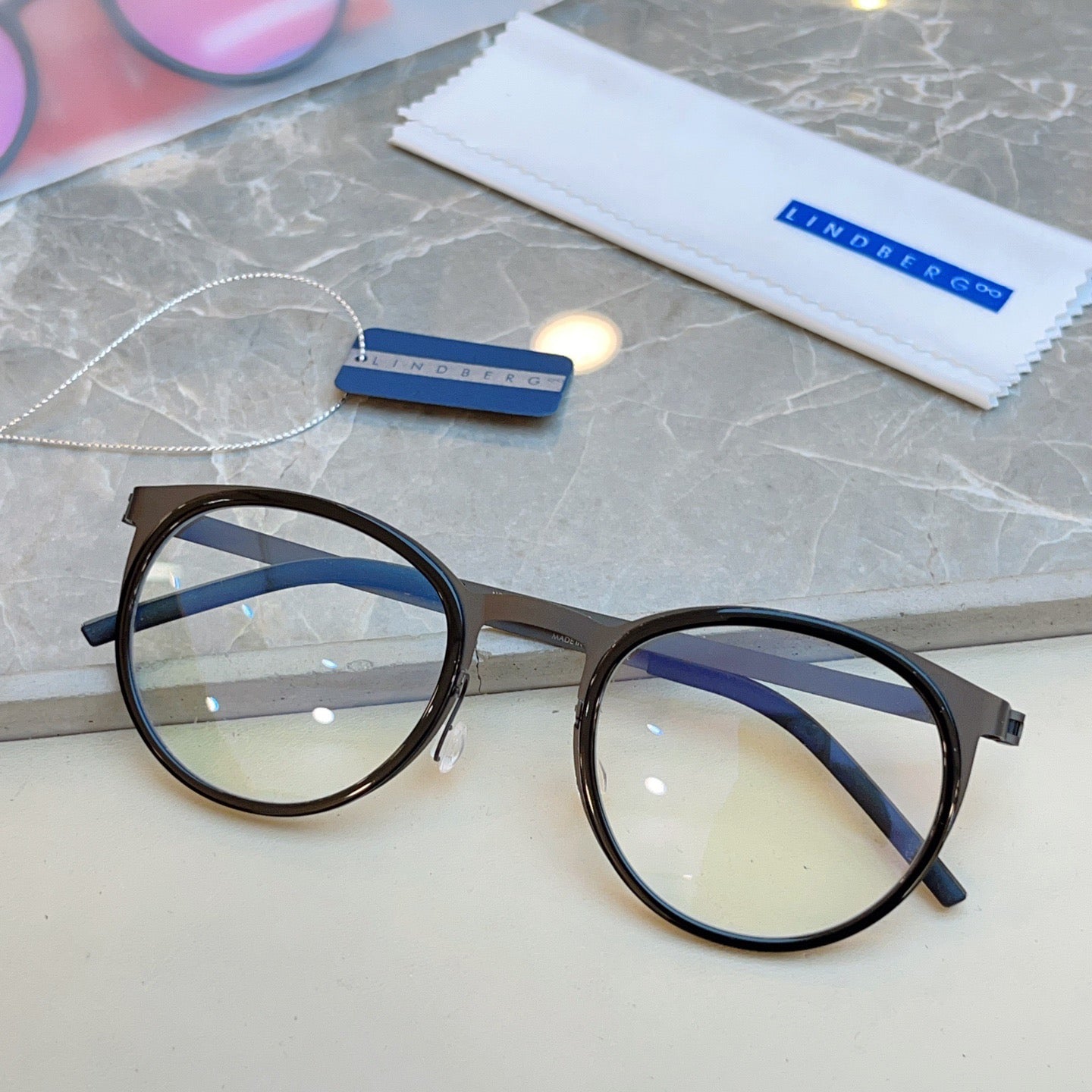 LINDBERG 9704 – Retro Cat-Eye Titanium Eyeglasses (High Edition)