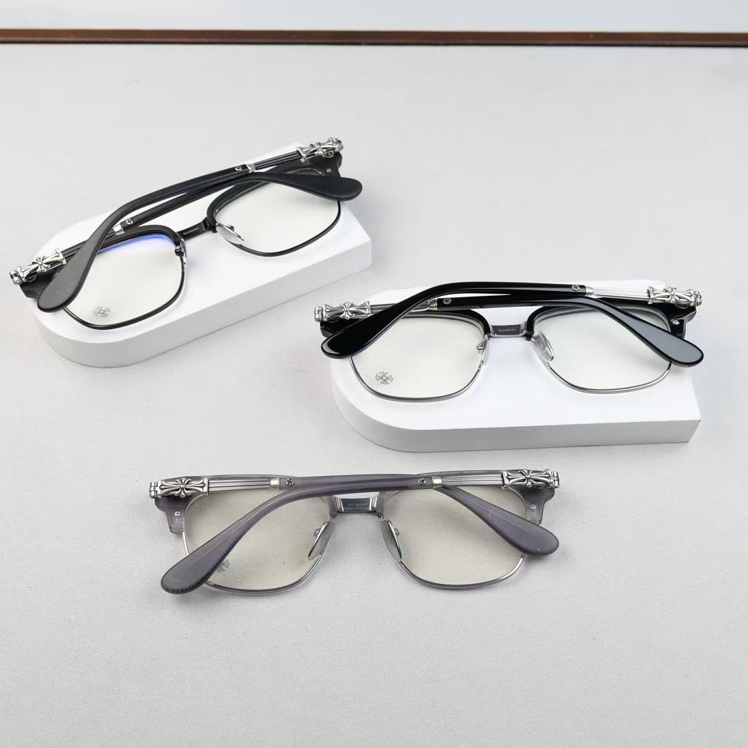 Inspired Chrome Hearts BONENNOISSEUR – 925 Silver Detail Eyeglasses (1:1 Mirror Quality)