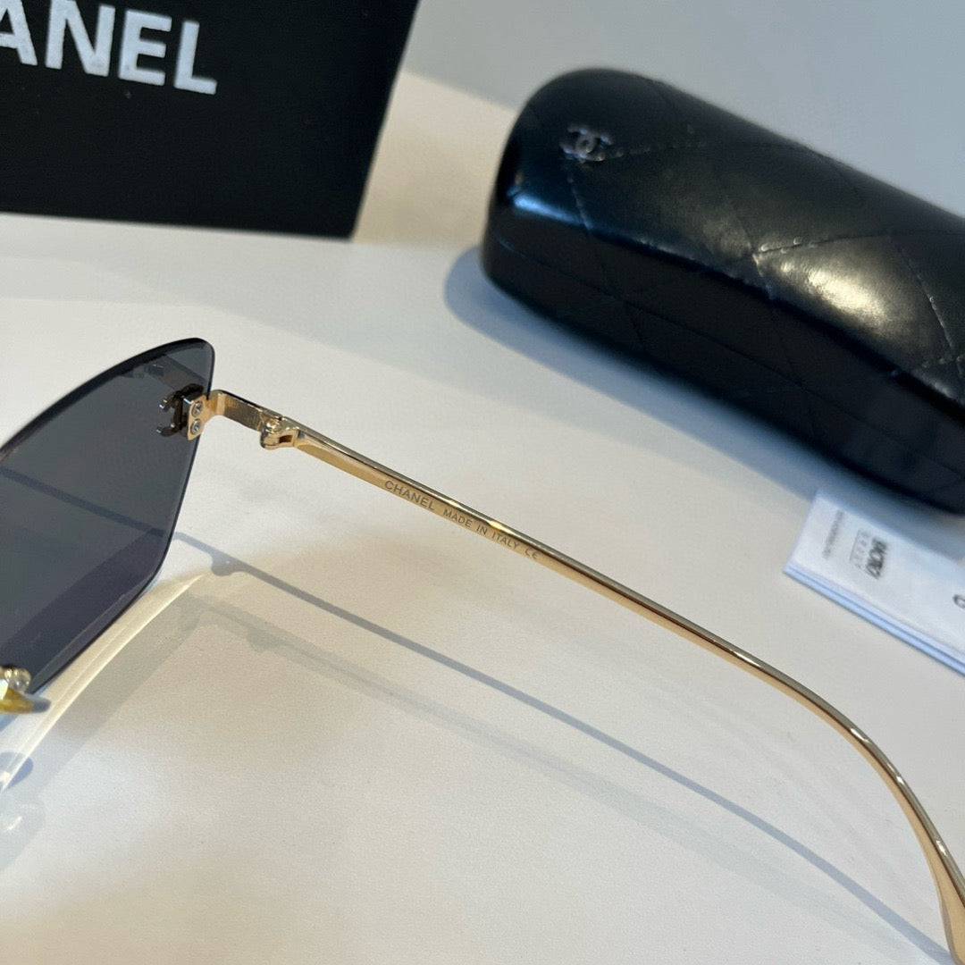 Inspired Chanel 6B073 – Rimless Square Sunglasses (1:1 Mirror Quality)