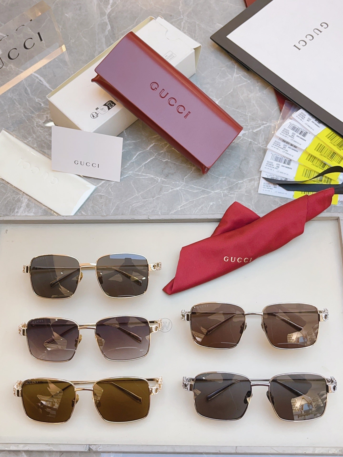 GG1937S Gucci Inspired Oversized Sunglasses – Square Metal Frame