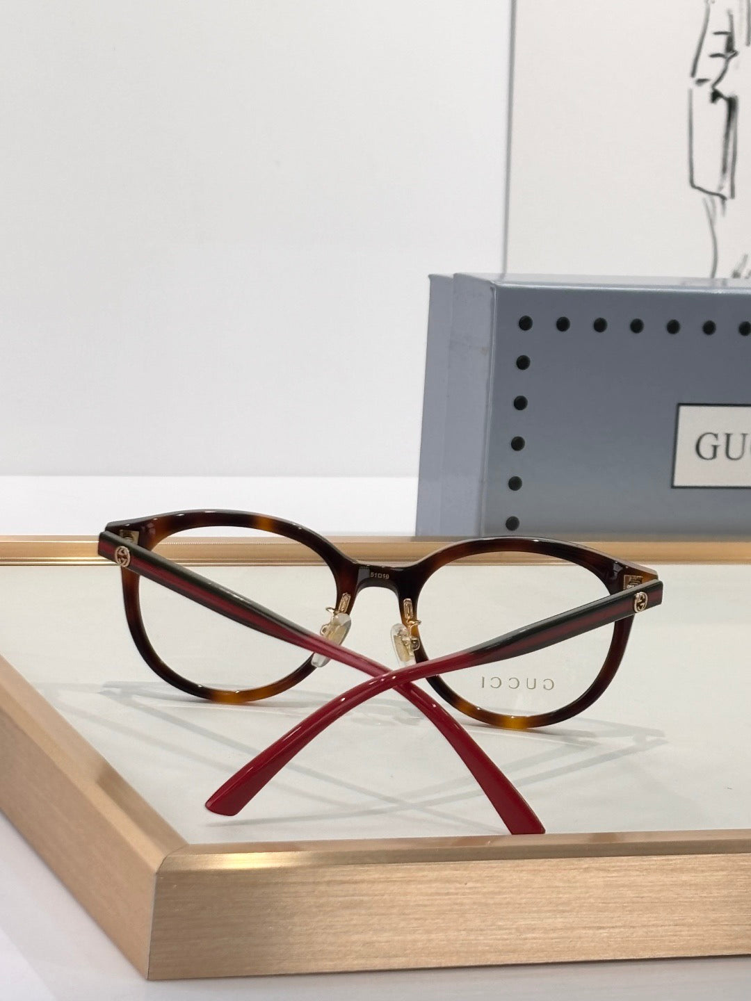 GG1867OK -Gucci Inspired Optical Glasses – Classic Round Acetate Frame