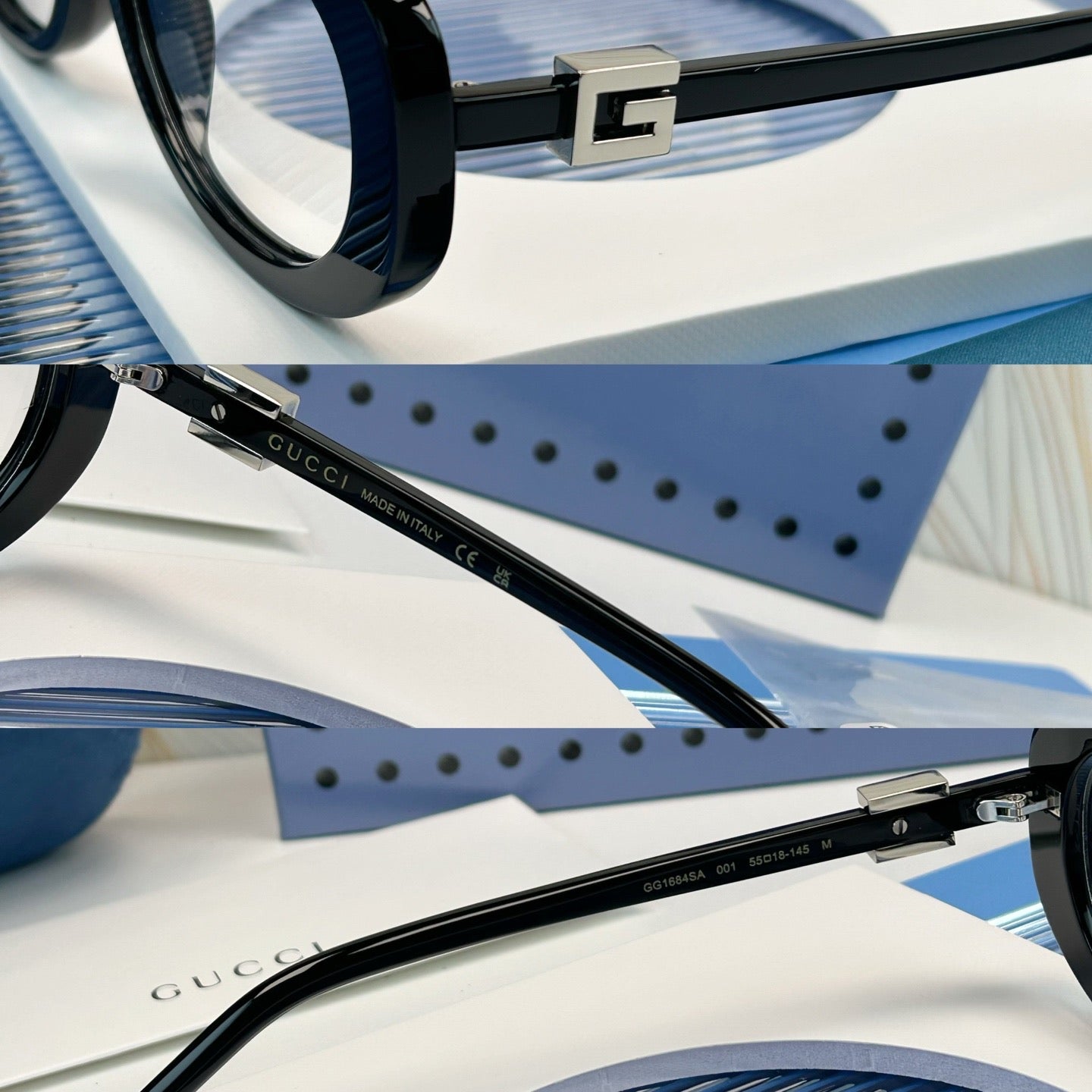Inspired Gucci GG1684SA – Retro Oval Cat-Eye Eyeglasses