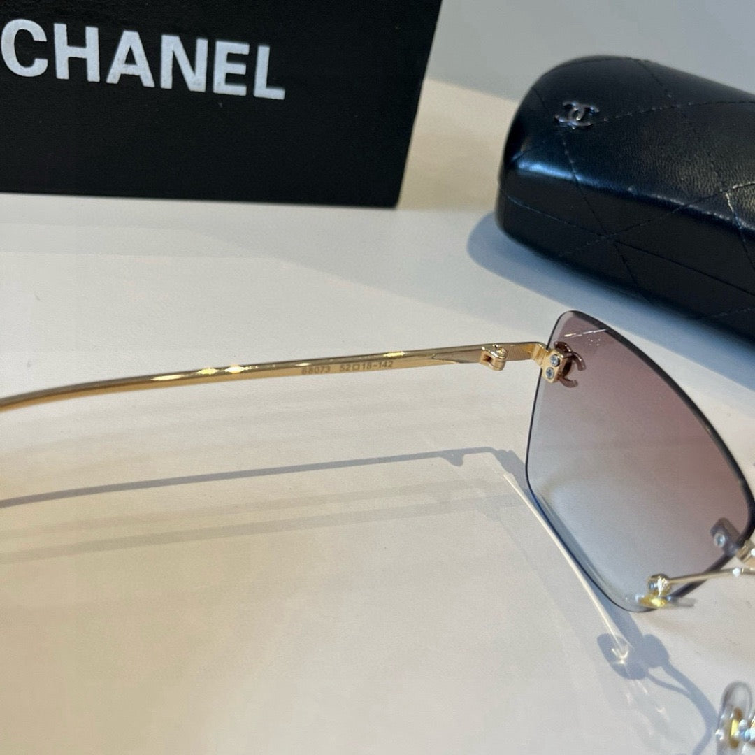 Inspired Chanel 6B073 – Rimless Gradient Square Sunglasses (1:1 Mirror Quality)