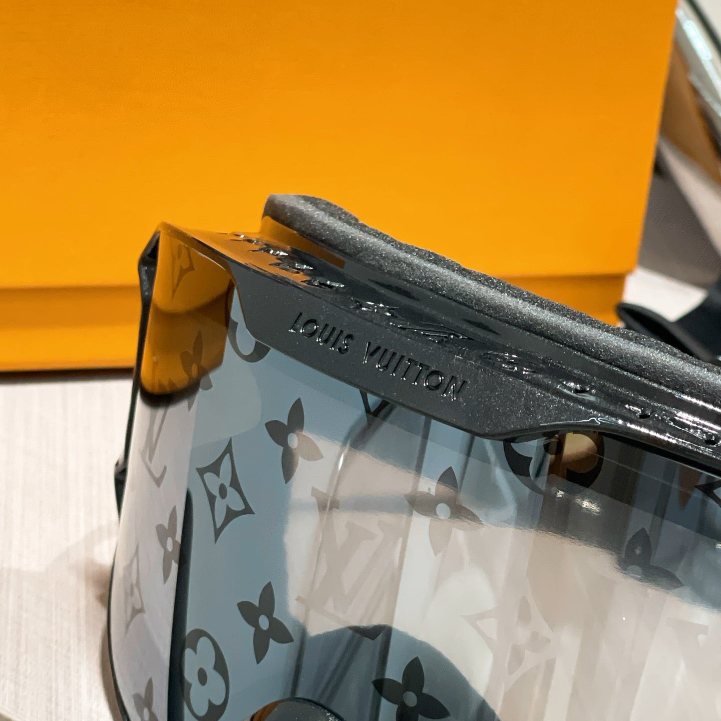 Inspired Louis Vuitton Ski Goggles – Black Monogram Design (Unisex)
