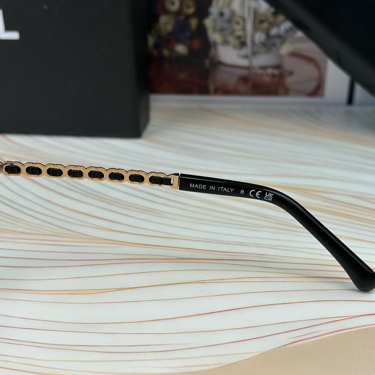 Inspired Chanel CH3472 – Square Eyeglasses with Chain Temples (1:1 Mirror Quality)