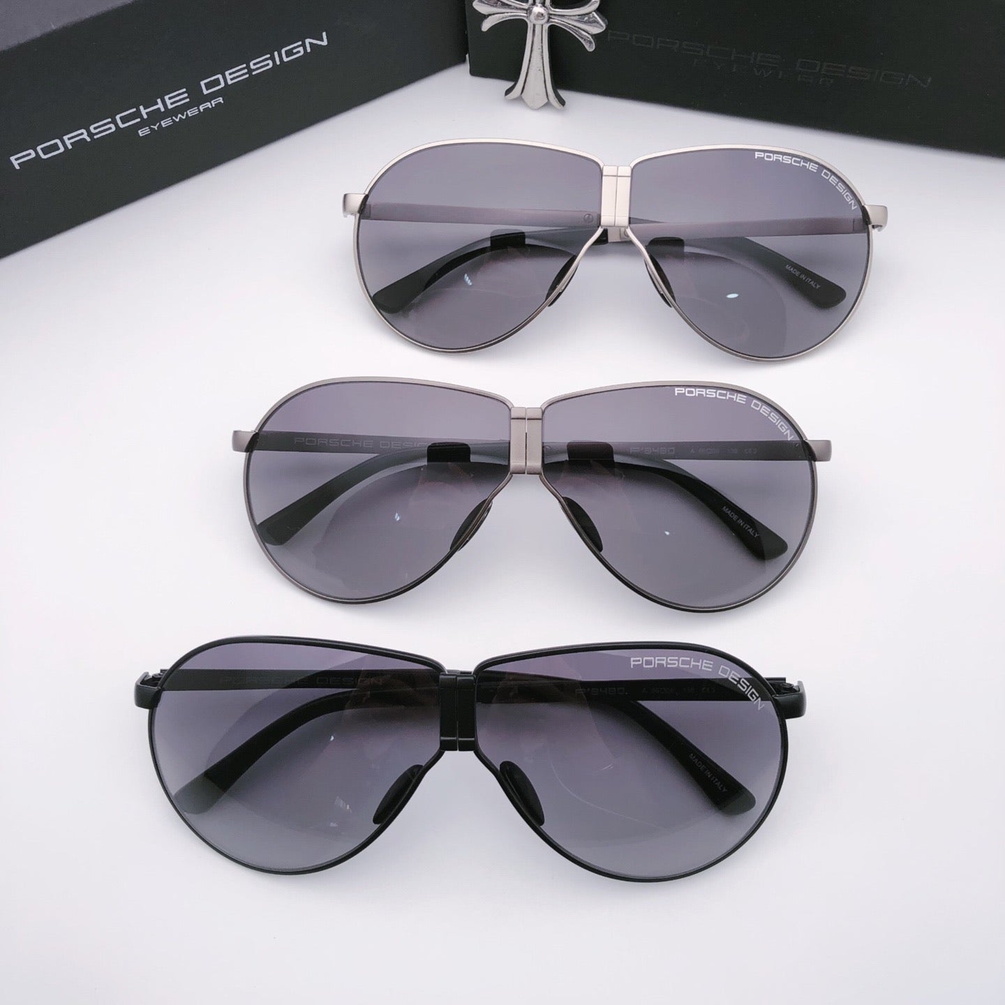 Inspired Porsche Design P’8480 – Foldable Aviator Sunglasses (1:1 Mirror Quality)
