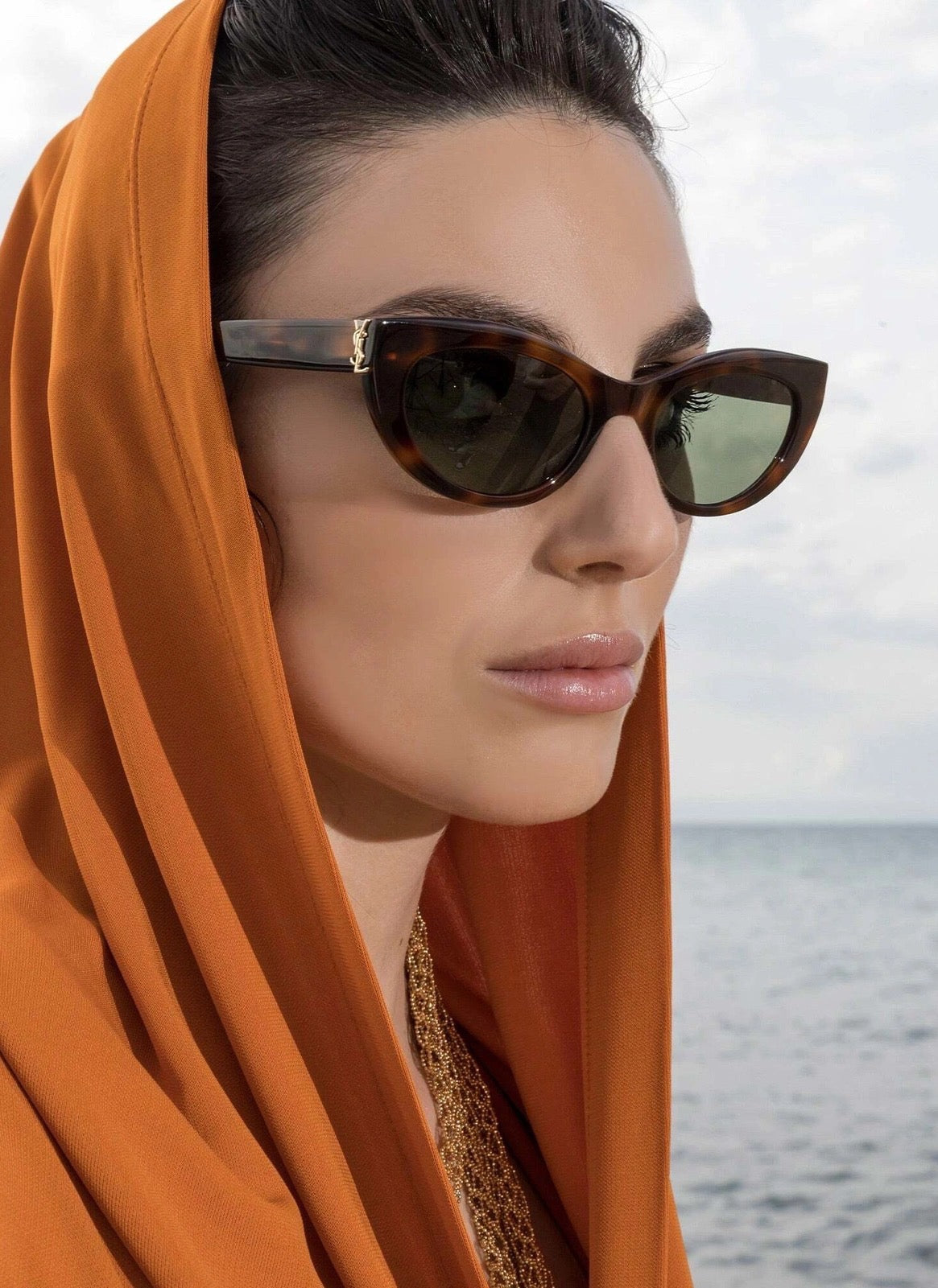 SLM115- Inspired by Saint Laurent Cat-Eye Sunglasses
