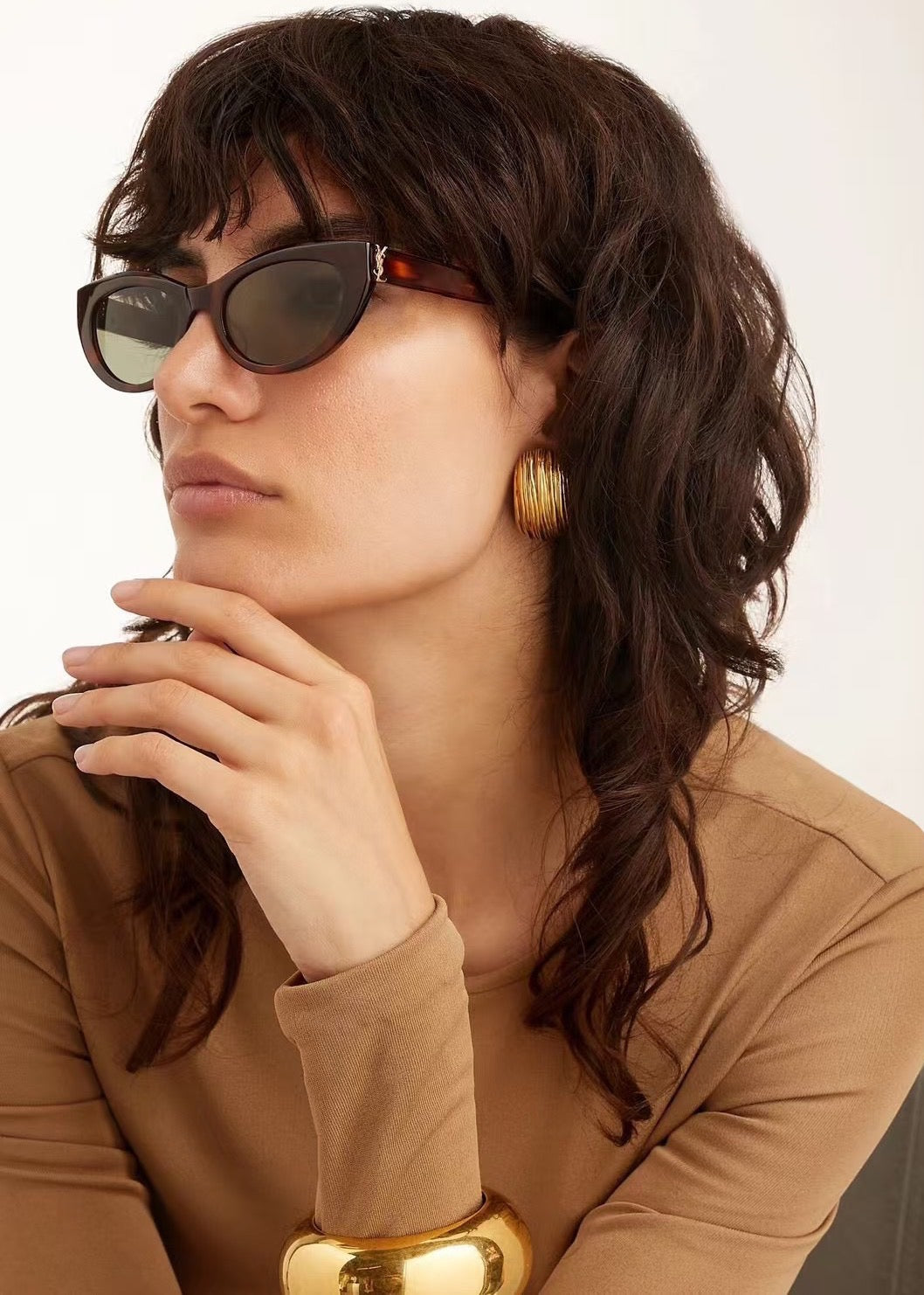SLM115- Inspired by Saint Laurent Cat-Eye Sunglasses