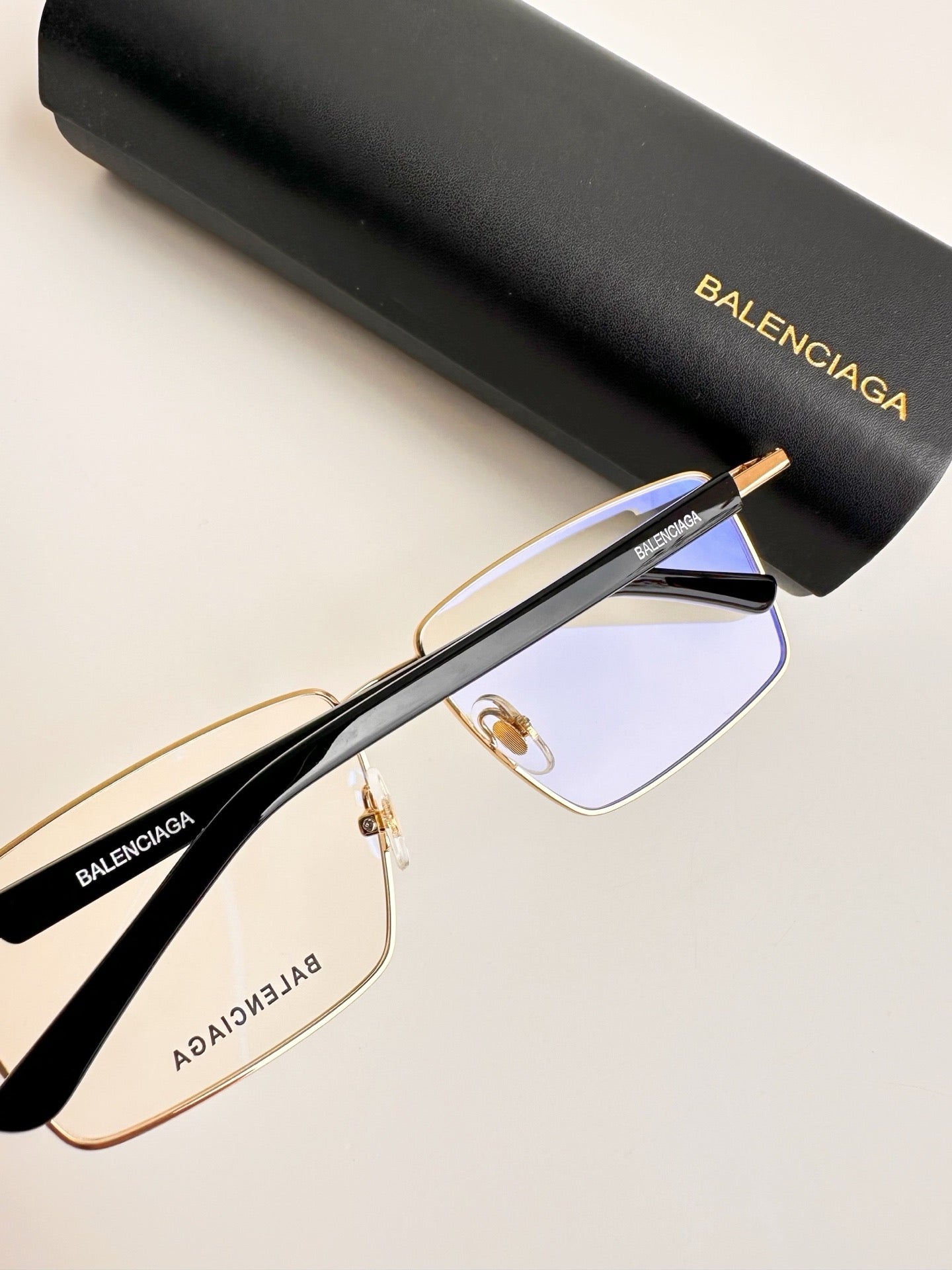 BB0247S 001 Glasses - Balenciaga inspired Gold Frame (1:1 Mirror Quality)