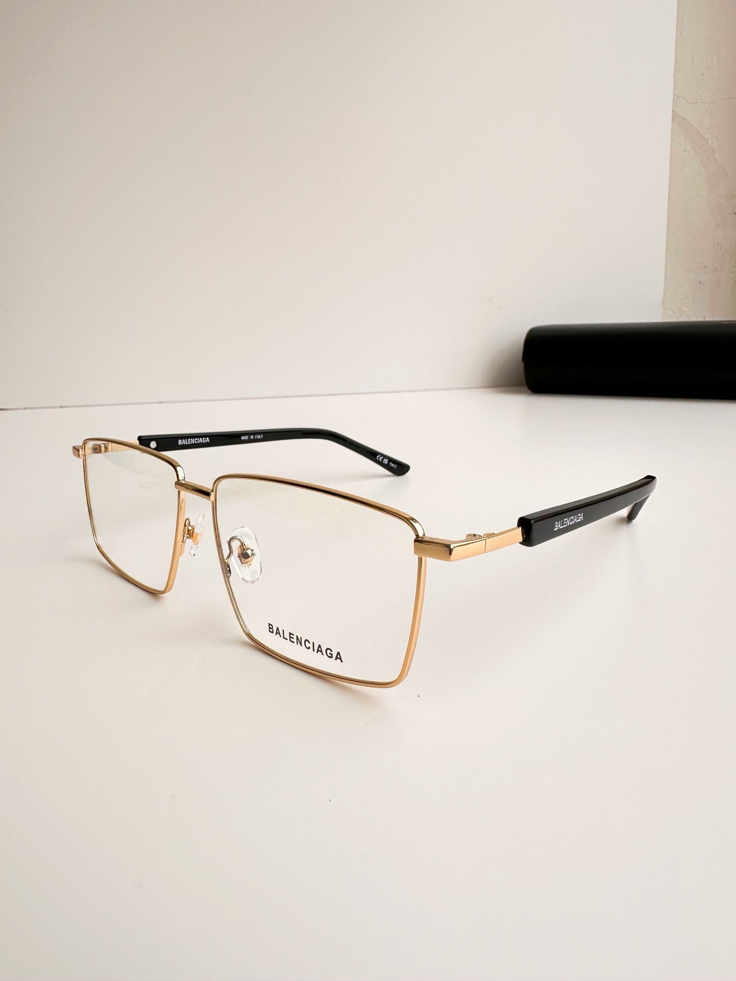 BB0247S 001 Glasses - Balenciaga inspired Gold Frame (1:1 Mirror Quality)