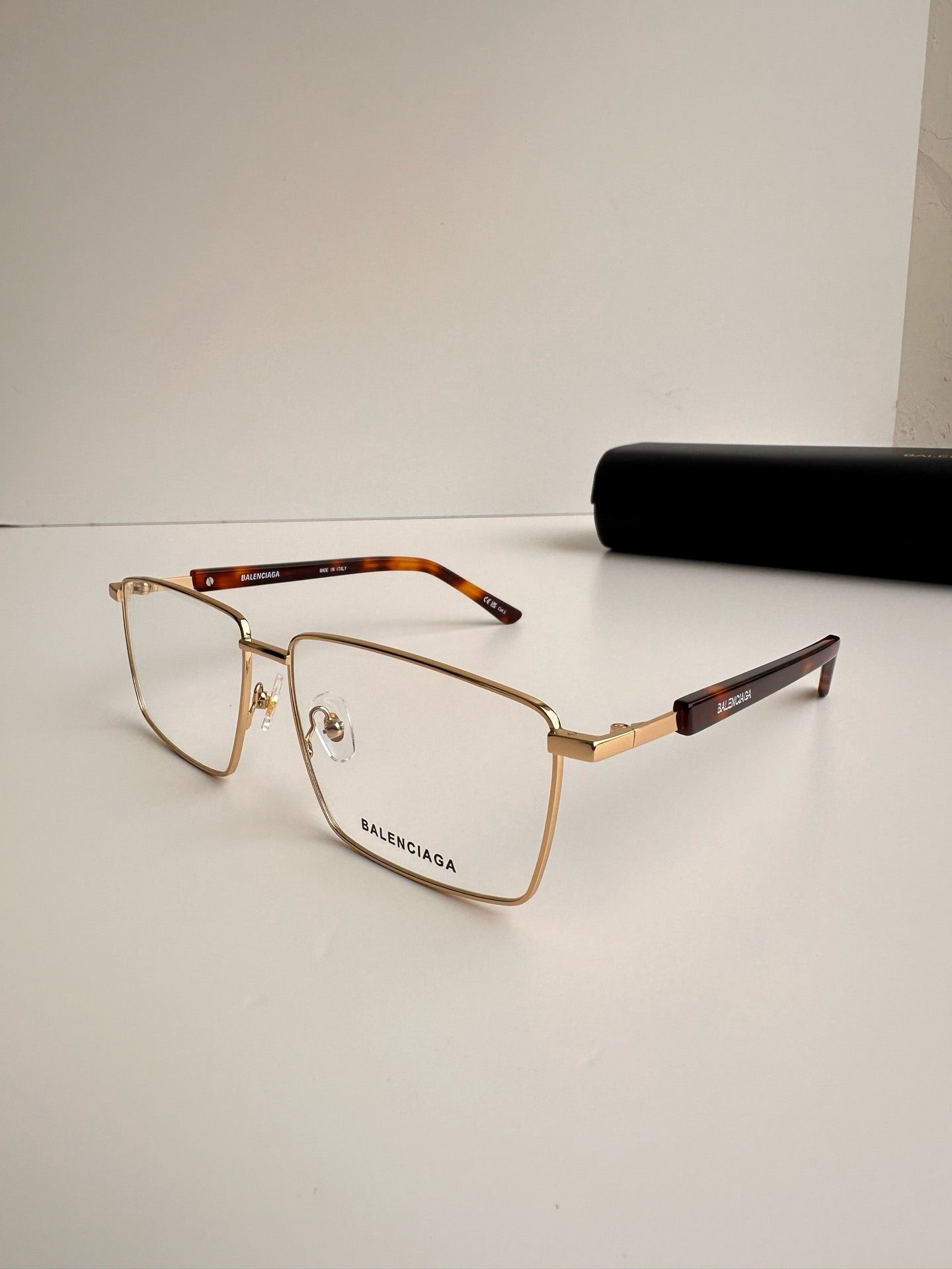 BB0247S 003 Glasses - Balenciaga inspired Gold Frame (1:1 Mirror Quality)