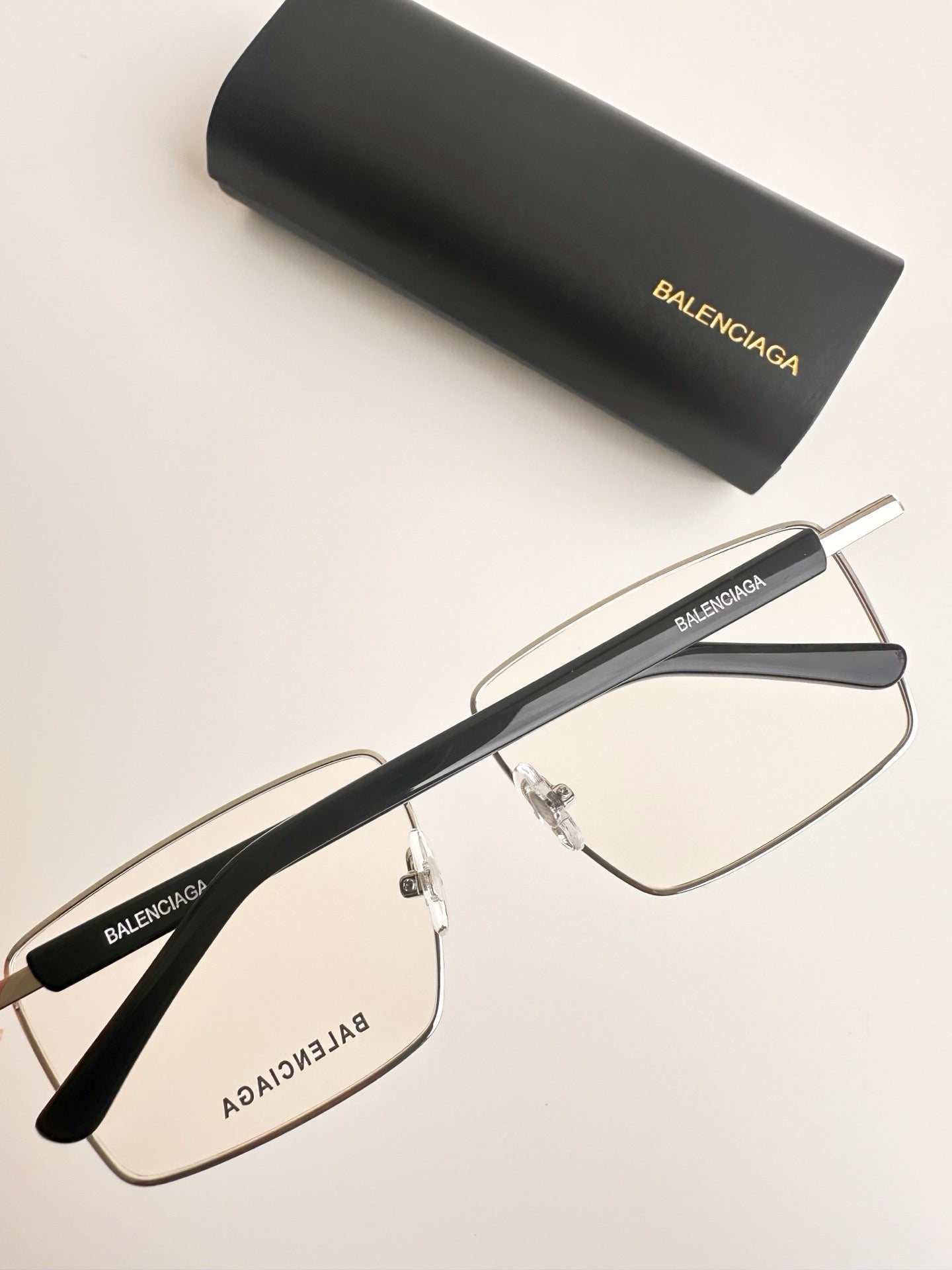 BB0247S 002 Glasses - Balenciaga inspired Gold Frame (1:1 Mirror Quality)