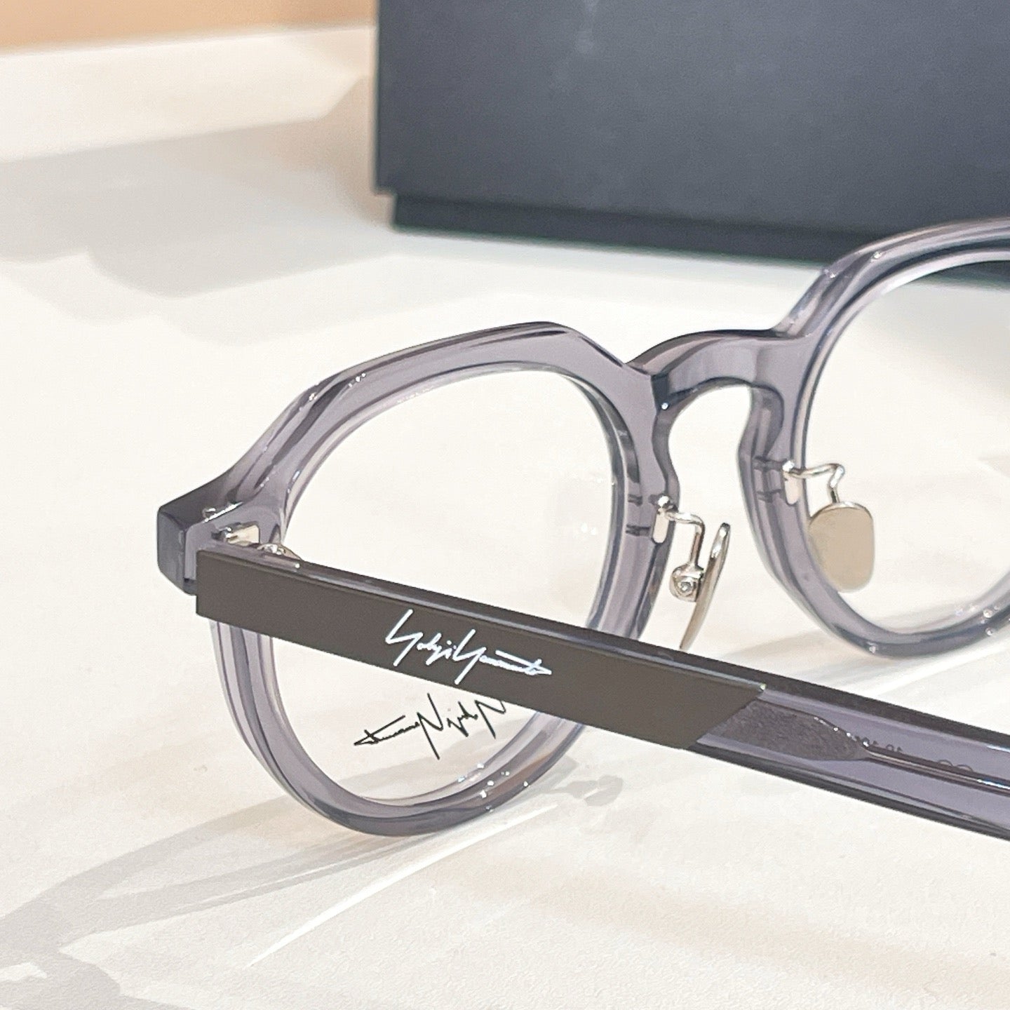 Model: 19-1005 Light Grey Eyeglasses -Inspired Yohji Yamamoto