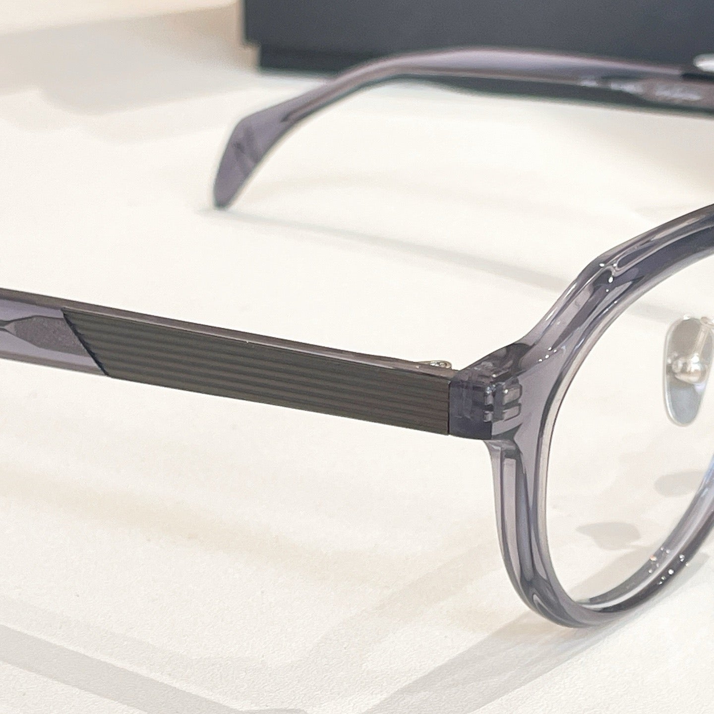 Model: 19-1005 Light Grey Eyeglasses -Inspired Yohji Yamamoto