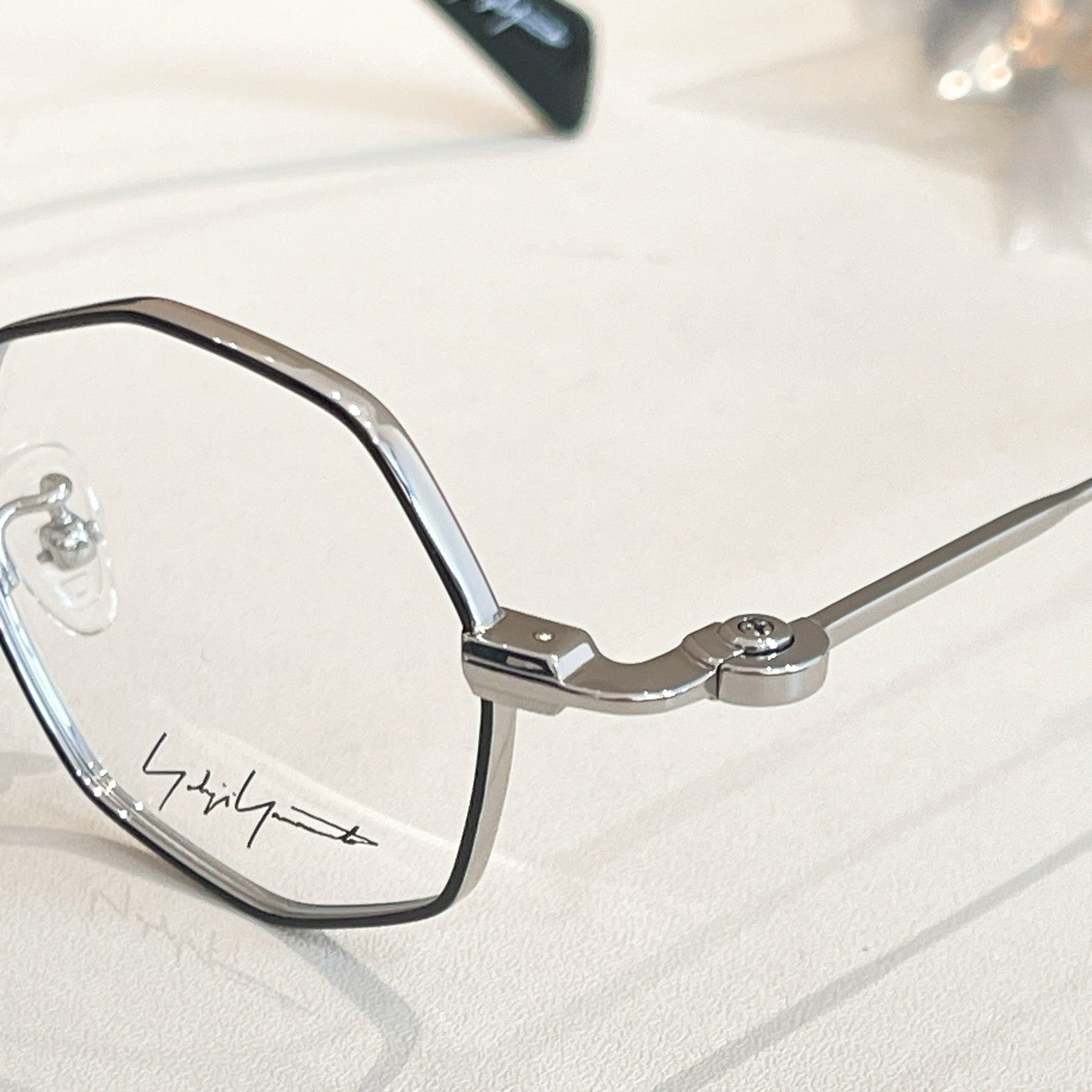 Model: YY1308 Silver Eyeglasses -Inspired Yohji Yamamoto