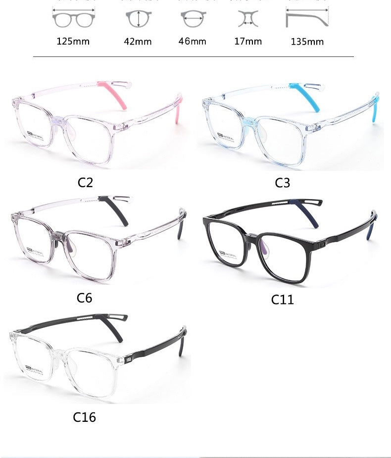 Kids Ultra-Light Eyeglass Frame – Model A8019 (Ages 7–12)