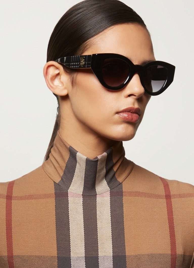 Inspired Burberry B4390 – Oval Cat-Eye Sunglasses (1:1 Mirror Quality)