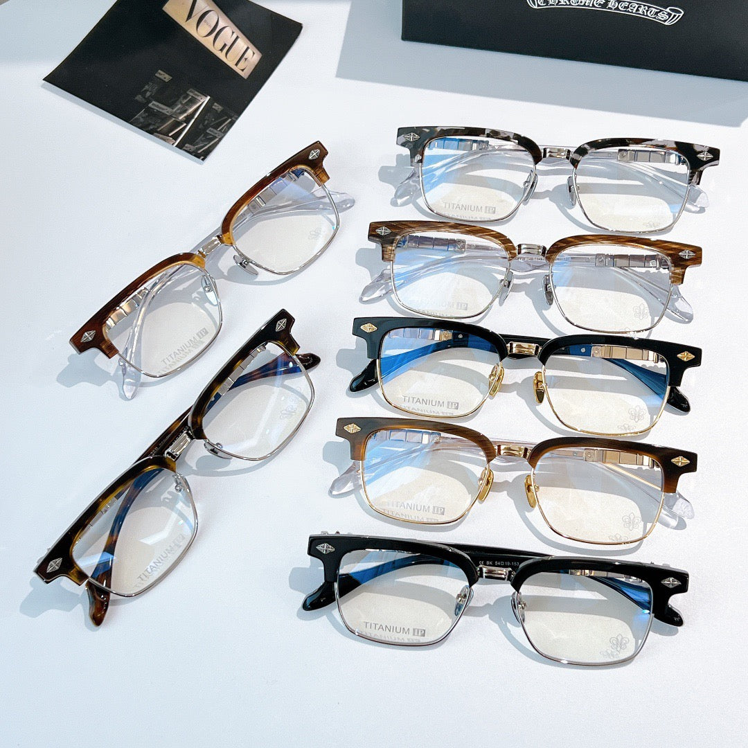 Inspired Chrome Hearts CH8316 Optical Glasses – Classic Rectangle Frame (1:1 Mirror Quality)