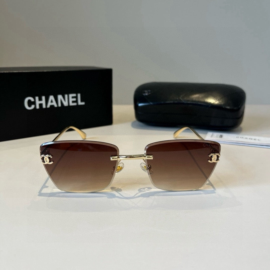 Inspired Chanel 6B073 – Rimless Gradient Square Sunglasses (1:1 Mirror Quality)
