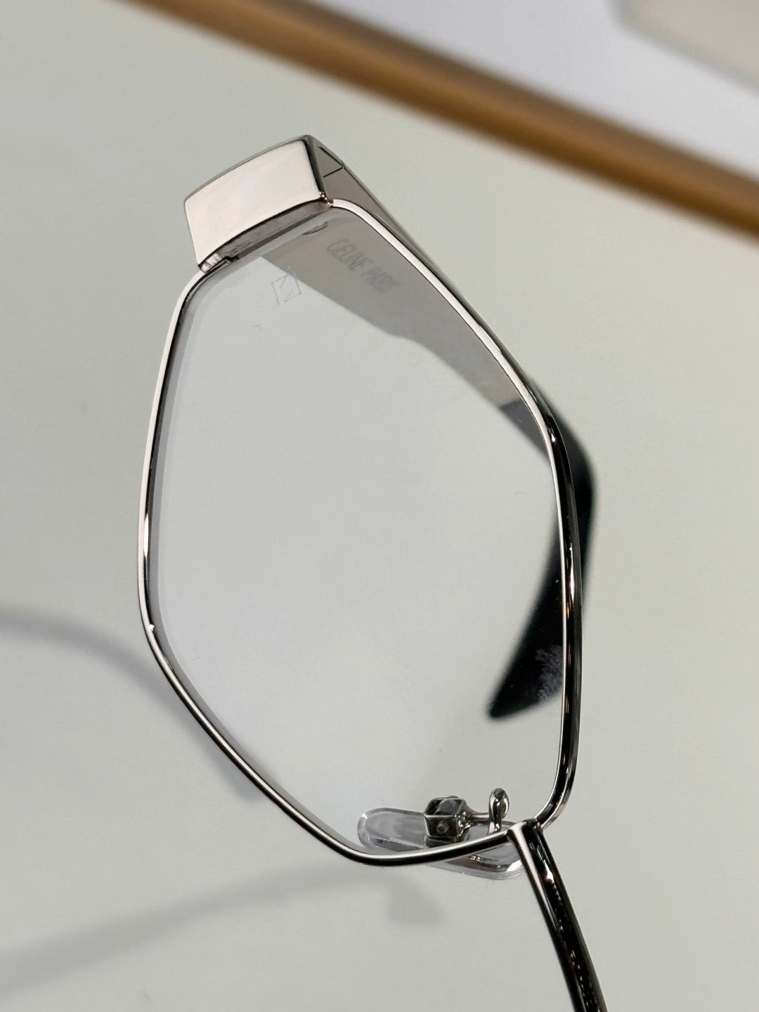 Inspired CELINE CL40254U – Triomphe Metal Silver Eyeglasses  (1:1 Mirror Quality)
