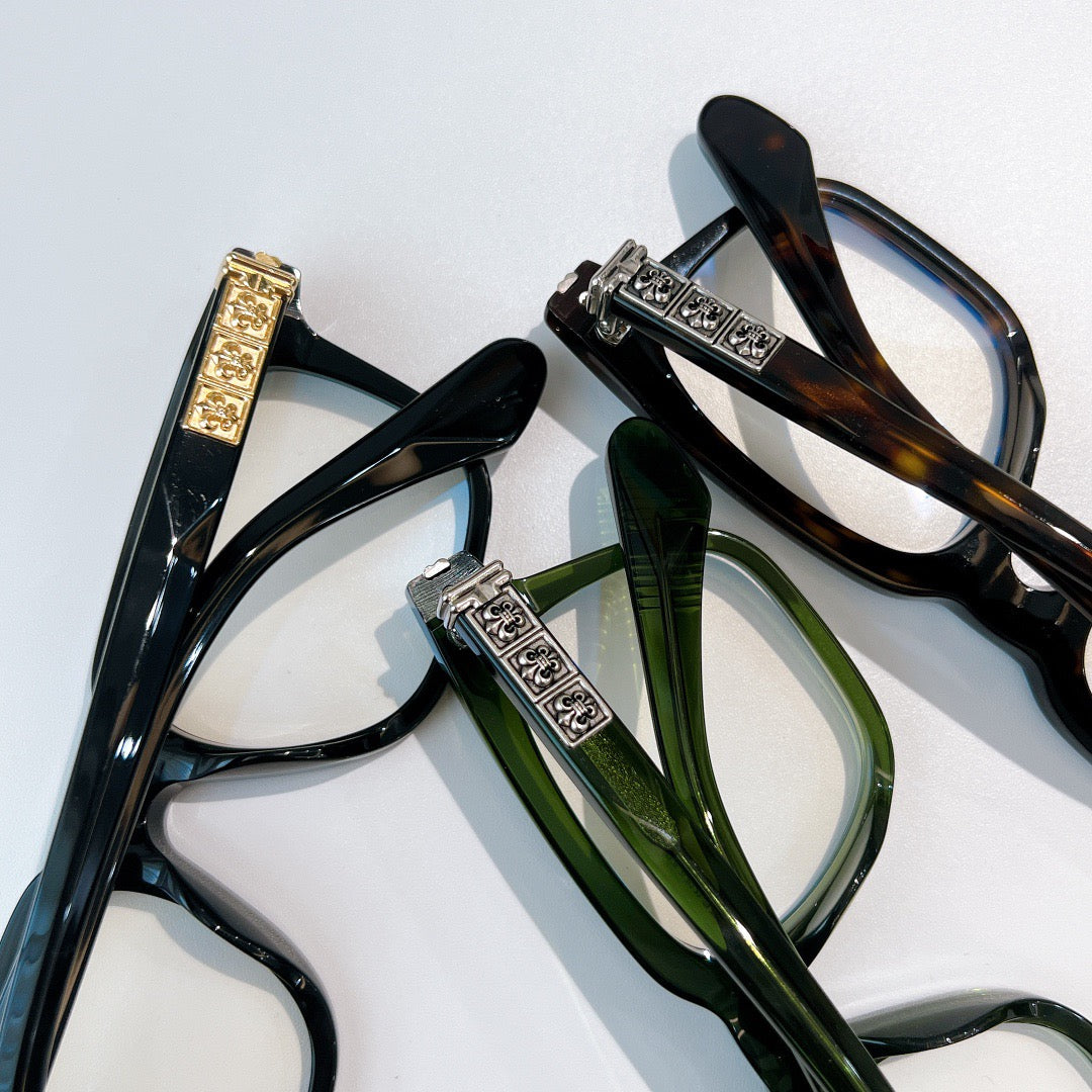 Inspired Chrome Hearts CH8330 – Bold Acetate Eyeglasses (1:1 Mirror Quality)
