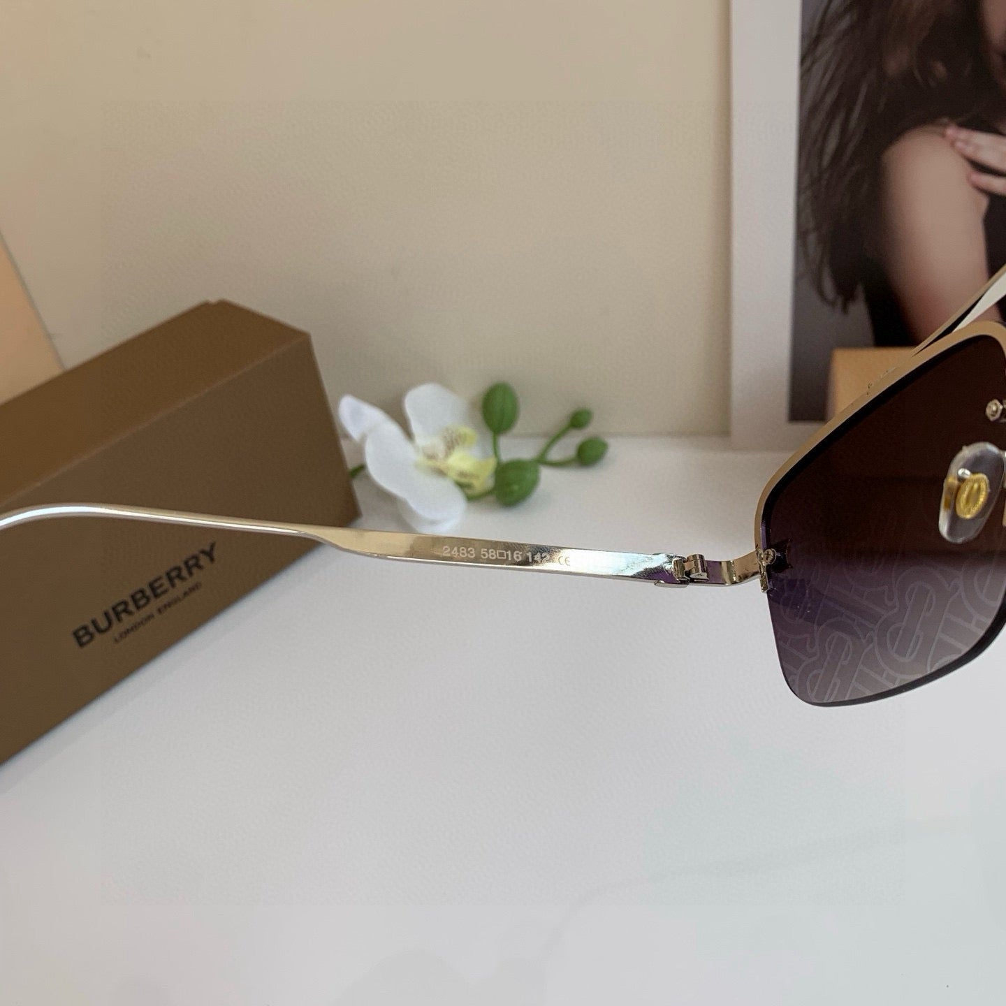 Inspired Burberry 2483 – Luxury Square Metal Sunglasses (1:1 Mirror Quality)