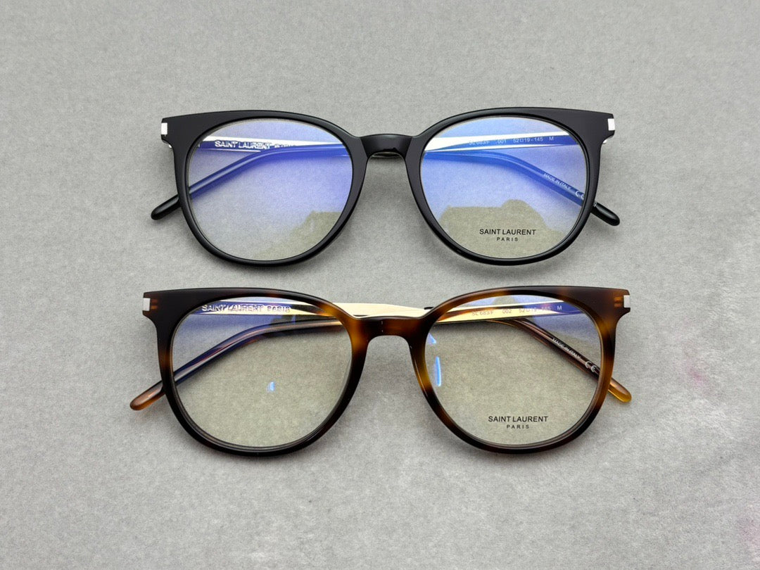 Inspired Saint Laurent SL683/F – Rounded Unisex Acetate Eyeglasses (1:1 Mirror Quality)