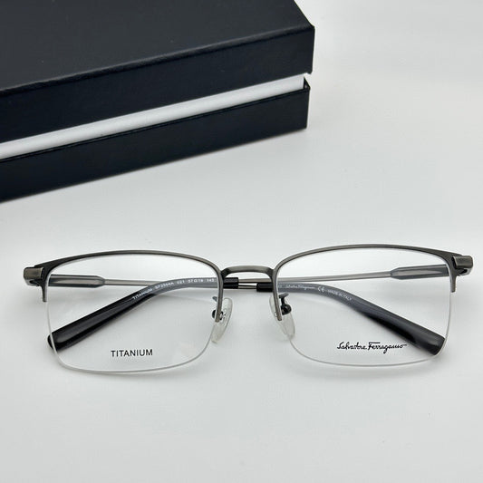 Salvatore Ferragamo SF2564A Titanium Semi-Rim Optical Eyeglasses (Inspired, 1:1 Mirror Quality)