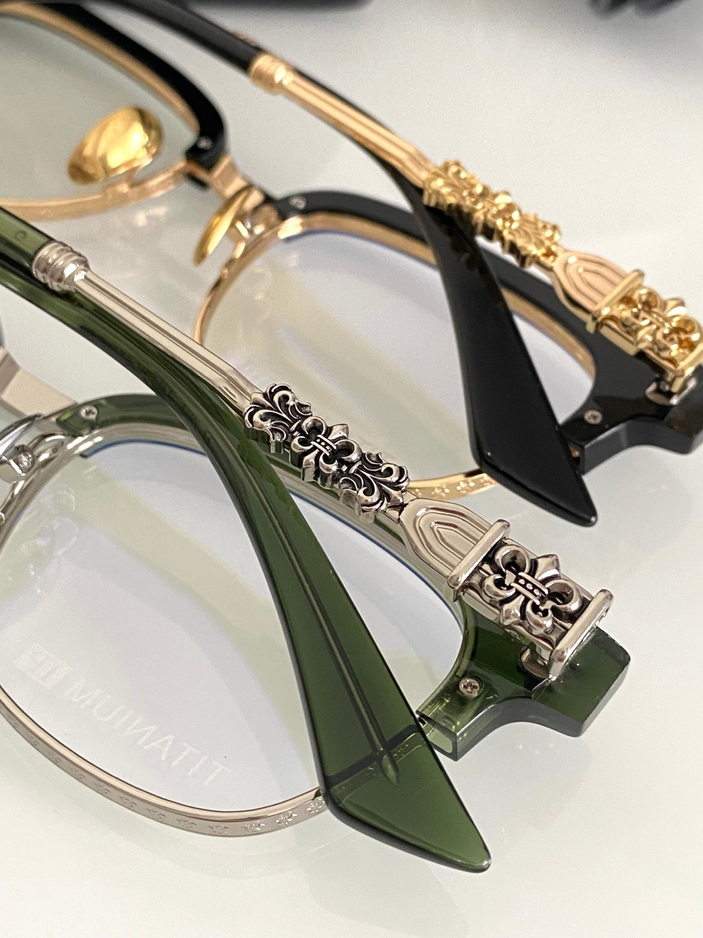 Inspired Chrome Hearts CH8224 – Bold Browline Optical Eyeglasses (1:1 Mirror Quality)