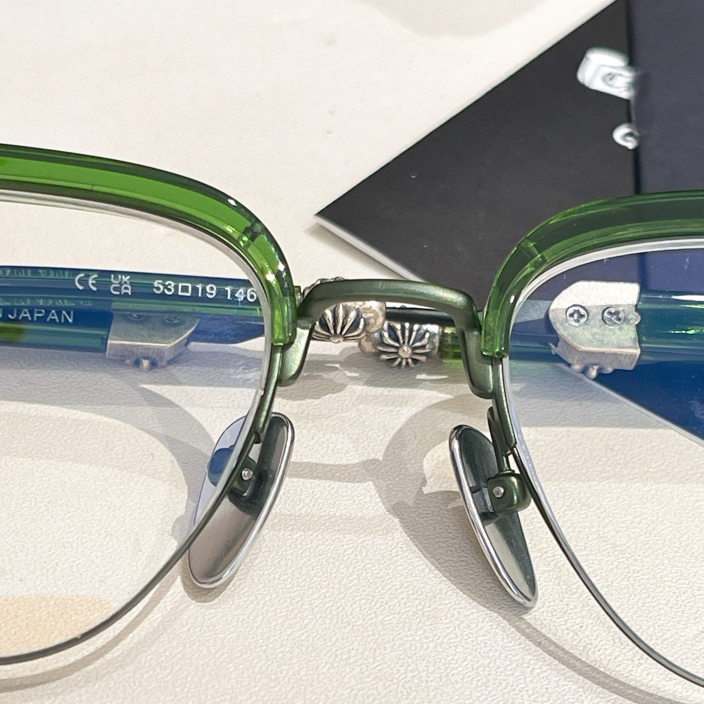 Inspired Chrome Hearts EVAGILIST – 925 Silver Browline Eyeglasses (1:1 Mirror Quality)